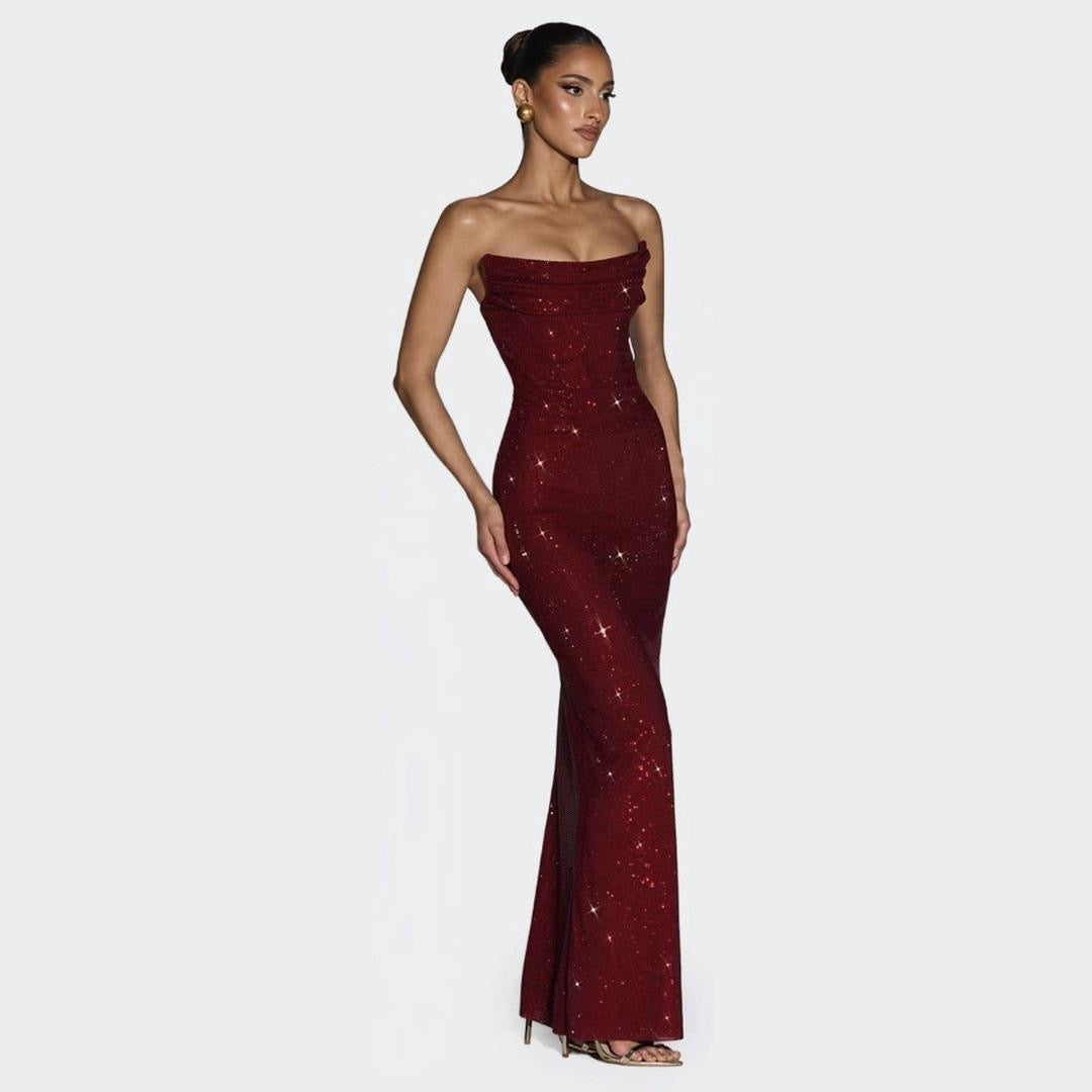 Ruby Stardust Gown