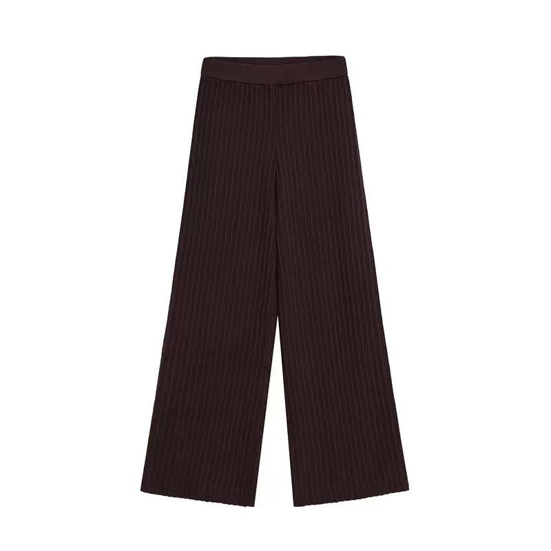 Ribbed Knit Shirt & Pants Set