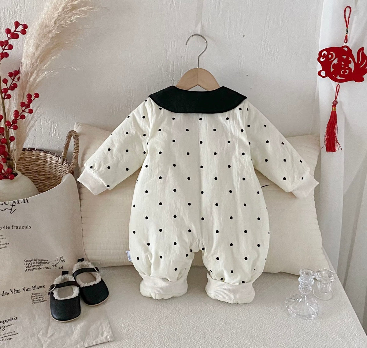 Bow Belle Polka Romper