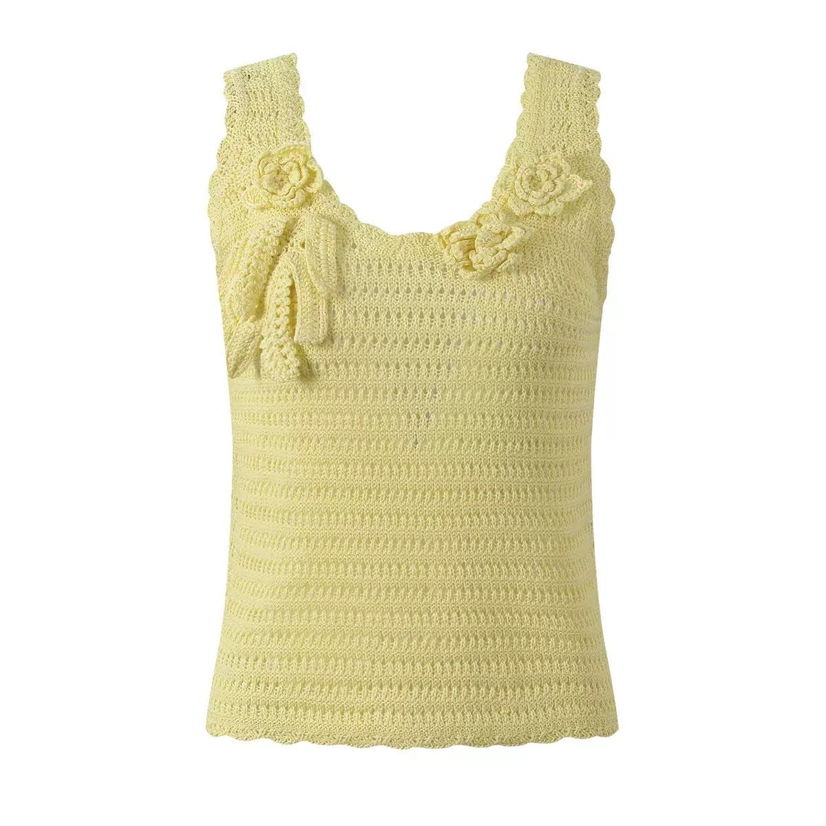 Daisy Petal Knit Top