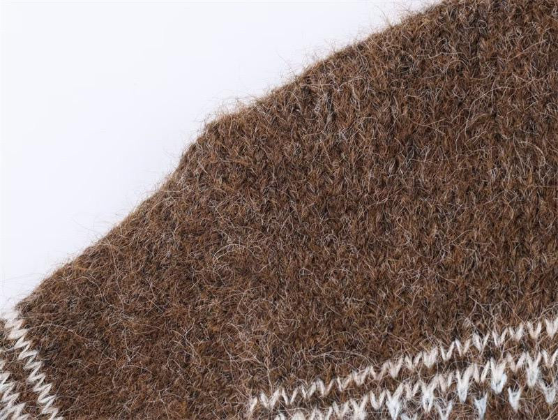 Alpine Pattern Knit Cardigan