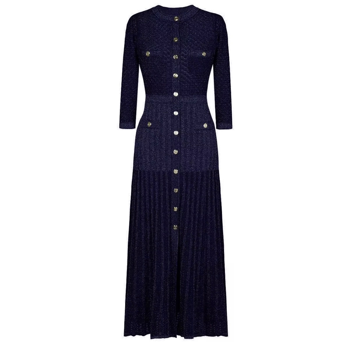 Royal Midnight Knit Dress