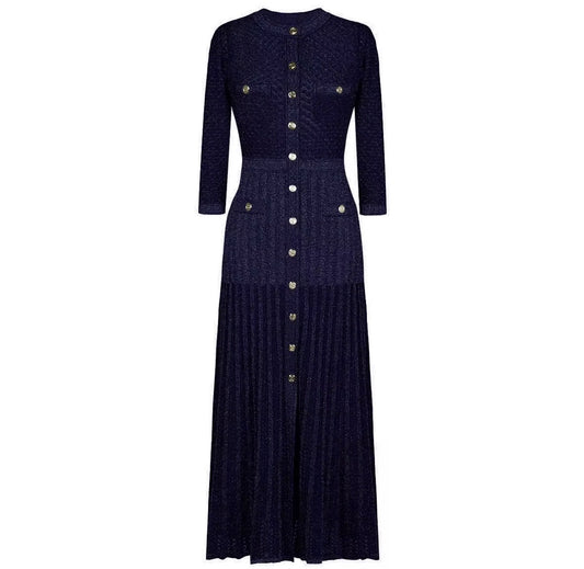 Royal Midnight Knit Dress