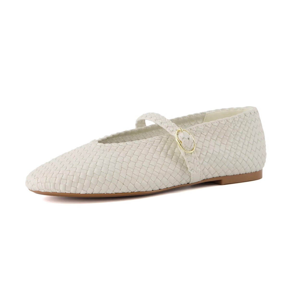 Woven Strap Ballet Flats