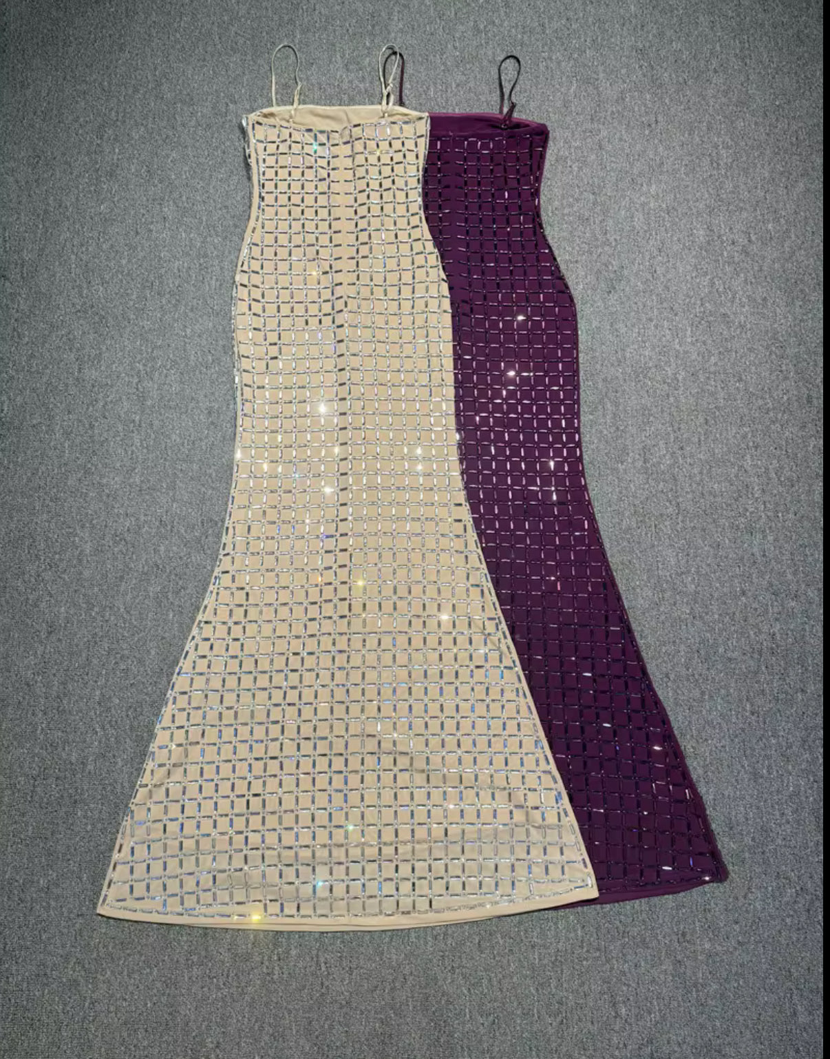 Glitter Bodycon Dress with Thin Straps