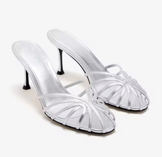 Midnight Bloom Heels