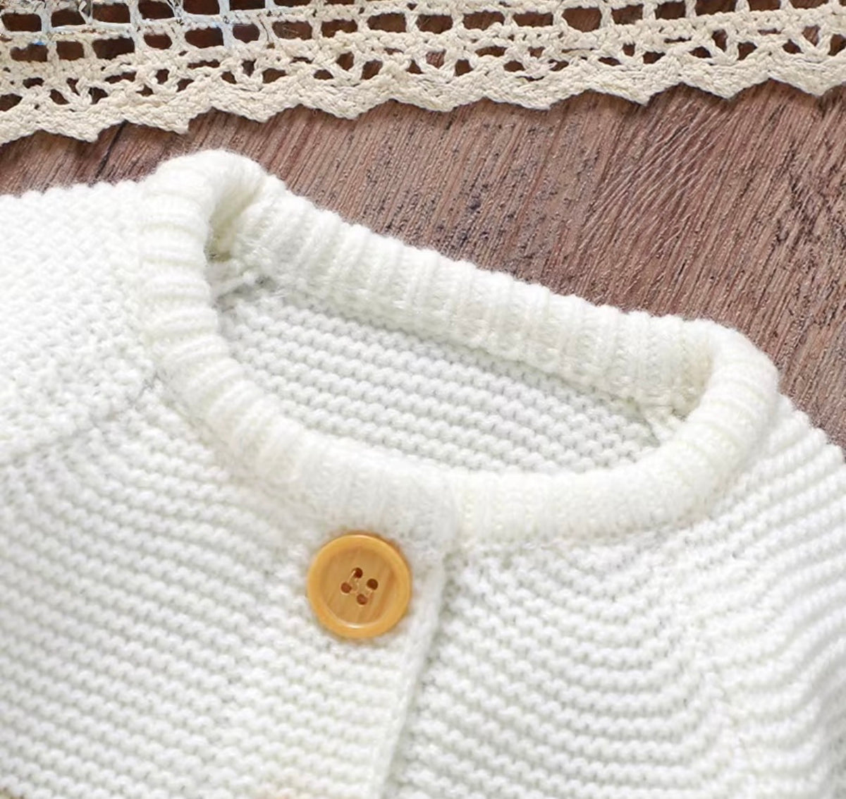 Cozy Stripe Knitted Baby Set