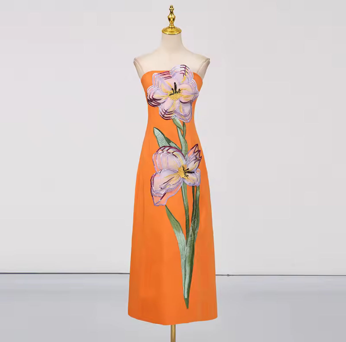 Garden muse strapless dress