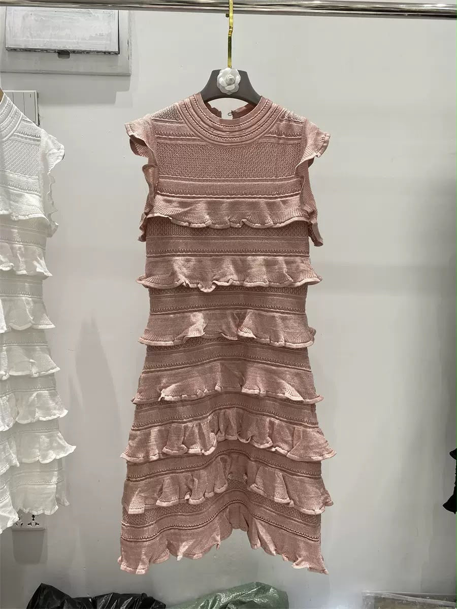 Rosalie Ruffle Knit Dress