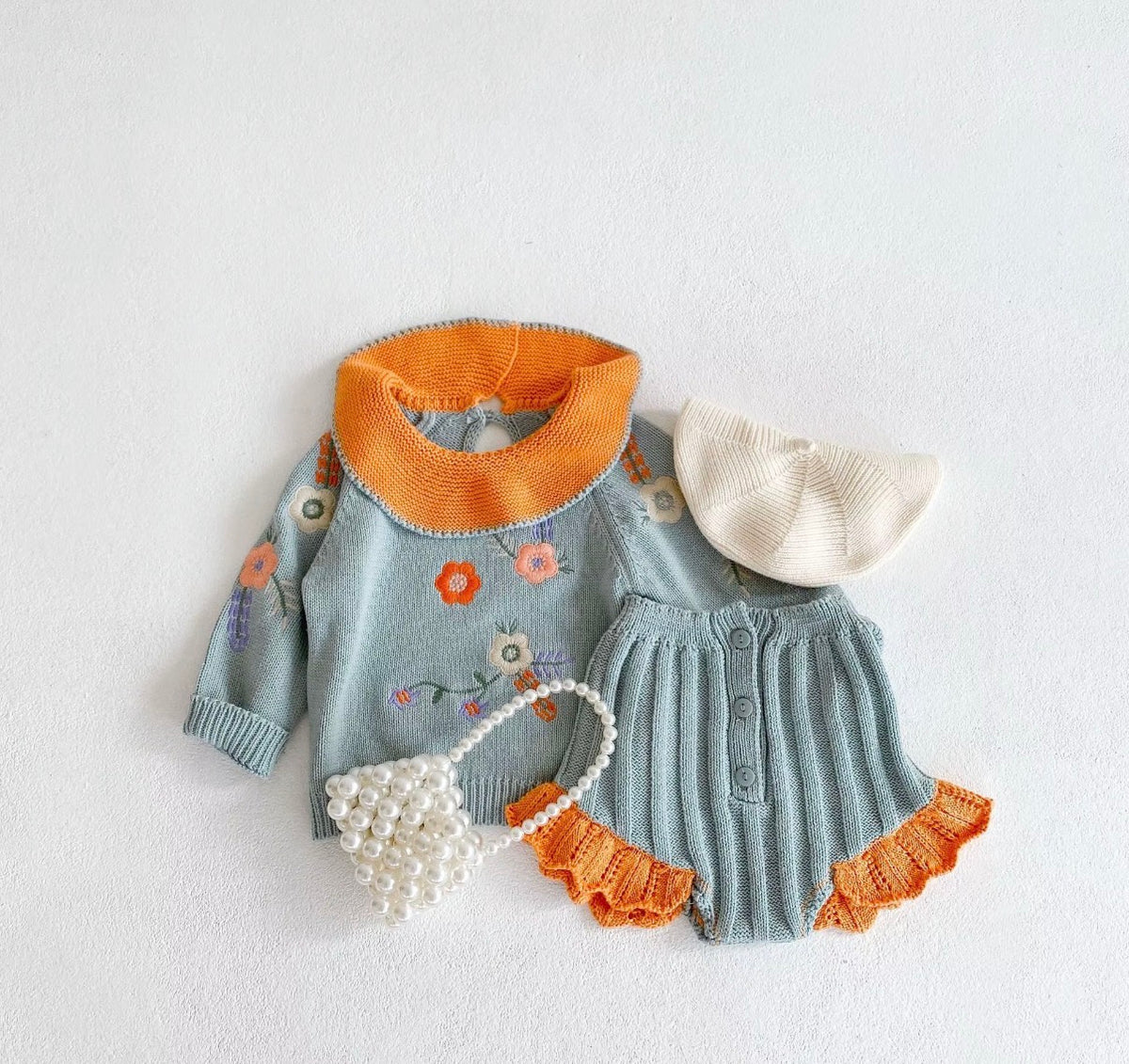 Bloom Collar Knit Set