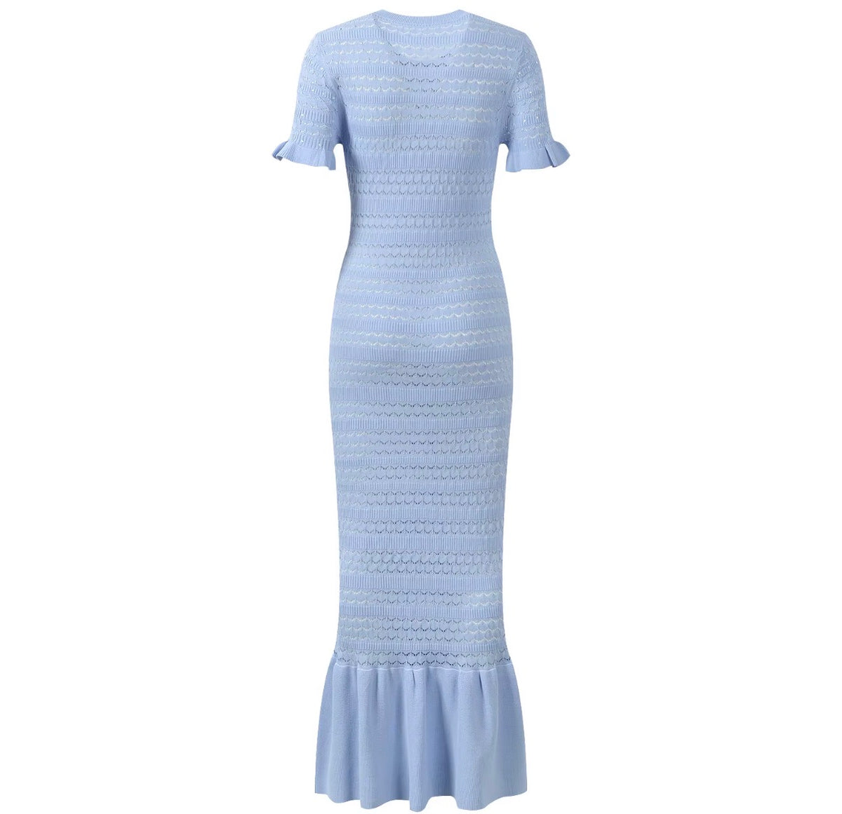 Crystal Knit Mermaid Maxi Dress