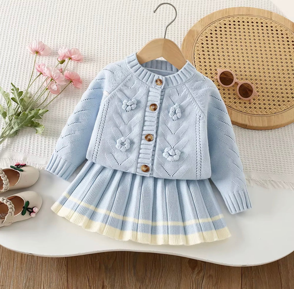 Bloom Knit Skirt Set