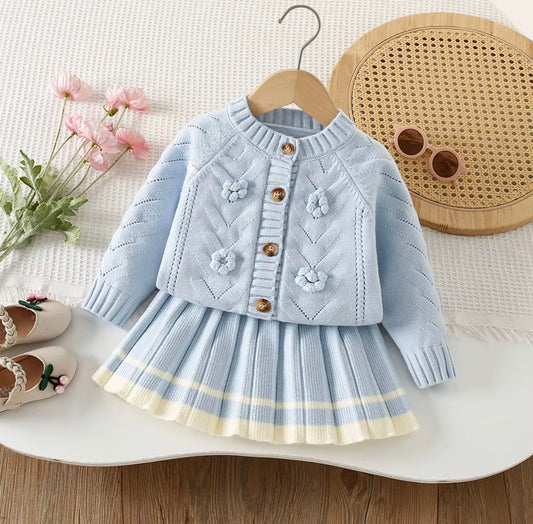 Bloom Knit Skirt Set