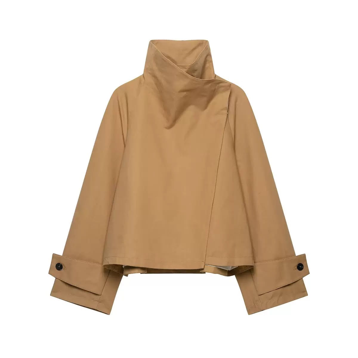 Asymmetric High-Neck Jacket