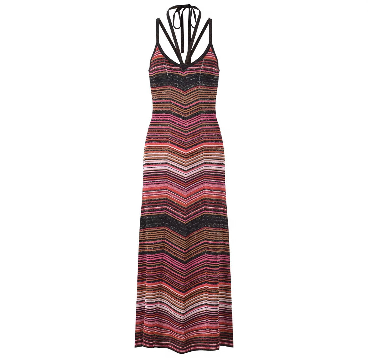 Sunset Chevron Maxi Dress