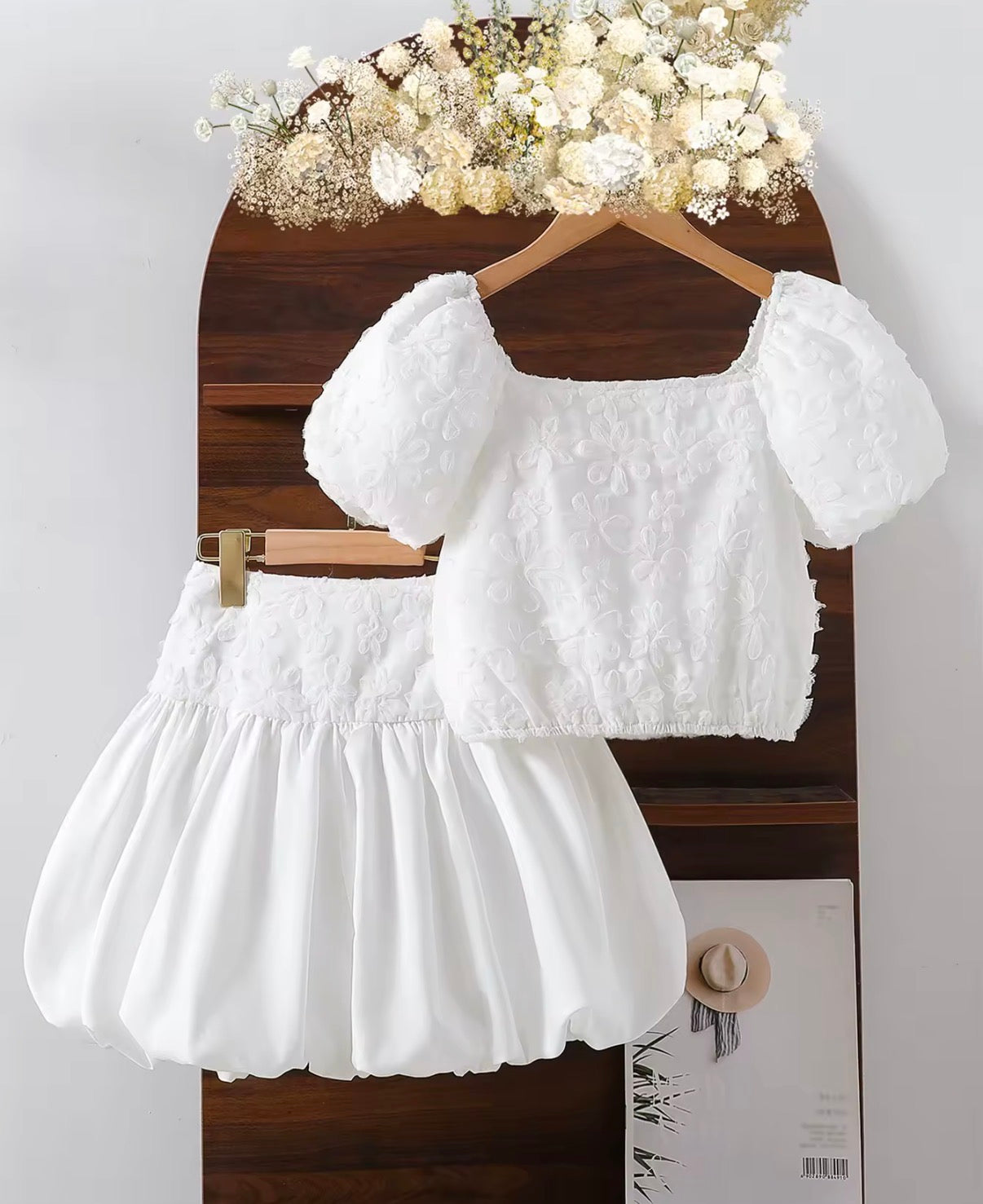 Pearl Petal Skirt Set