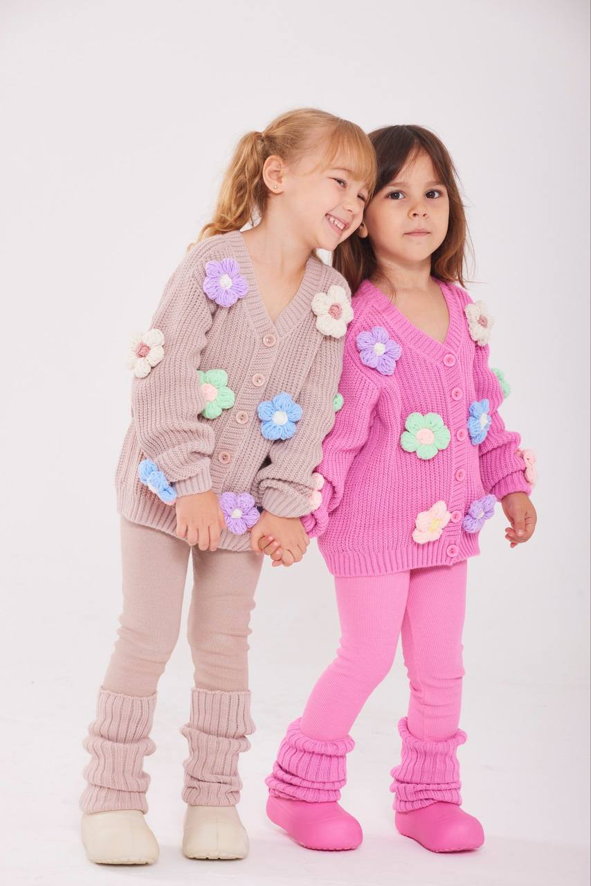 Bloom Knit Cardigan Set