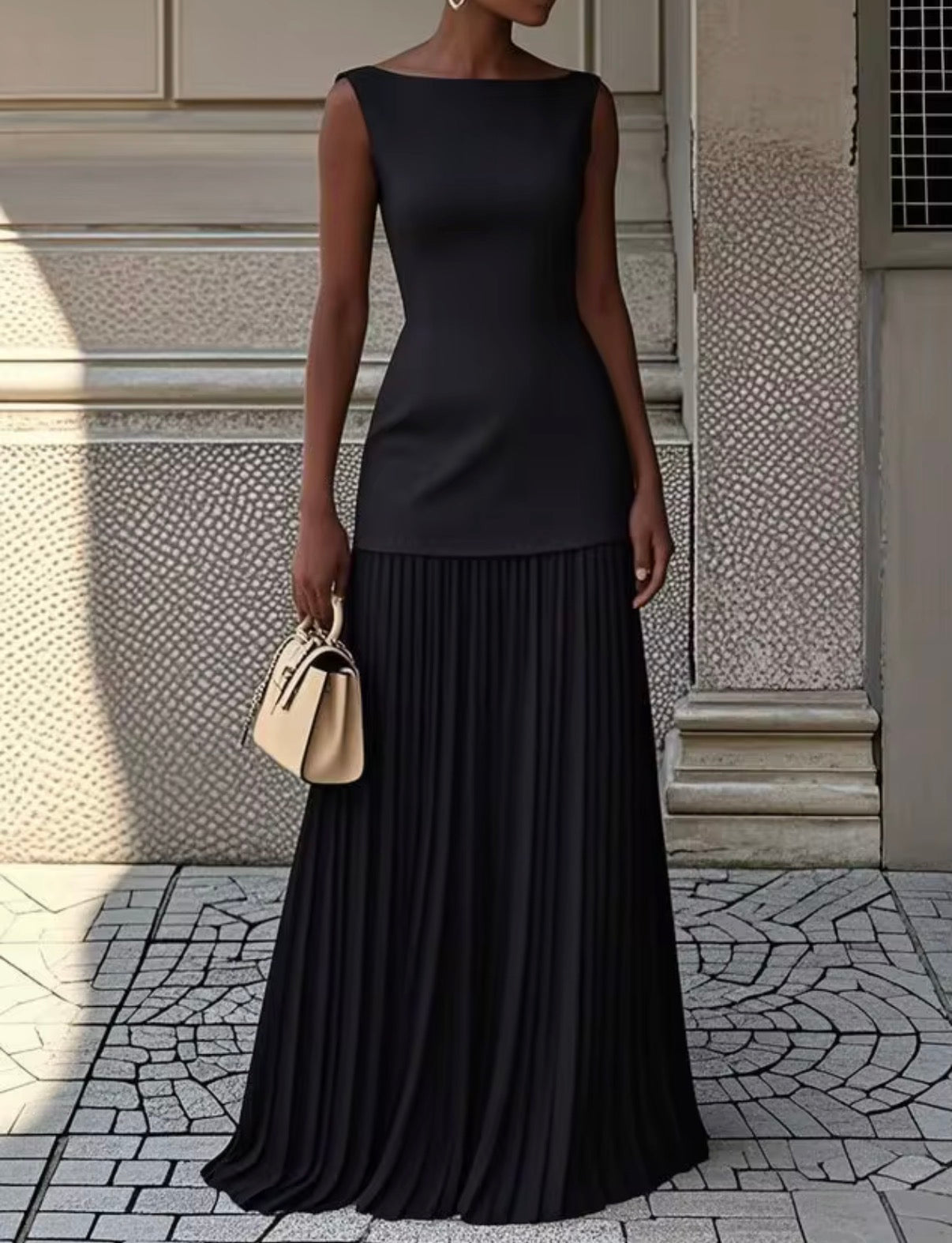 Soft Muse Pleated Dress