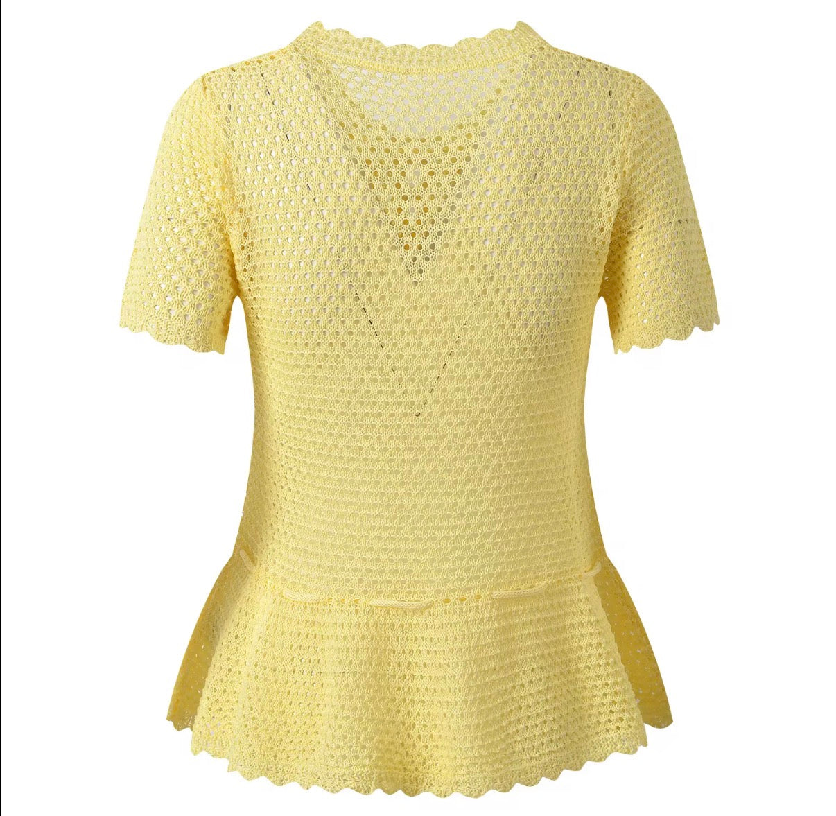 Buttercup Bloom Crochet Top
