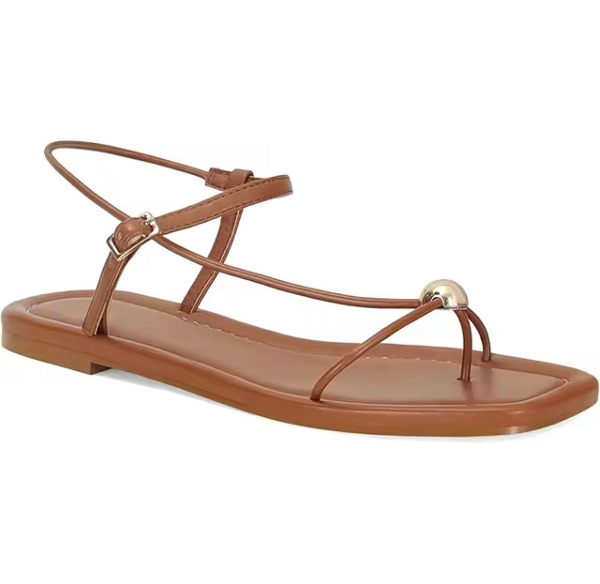 Minimalist Toe-Ring Strappy Sandals