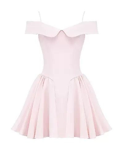 Garden Charm Off-Shoulder Mini Dress