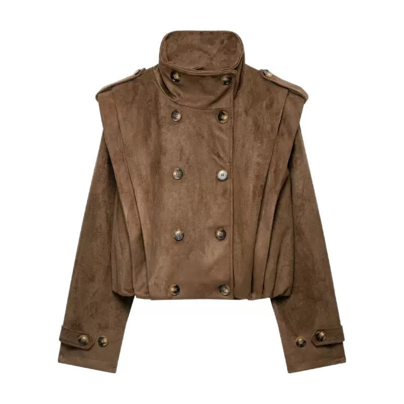 Sienna Suede Cropped Jacket