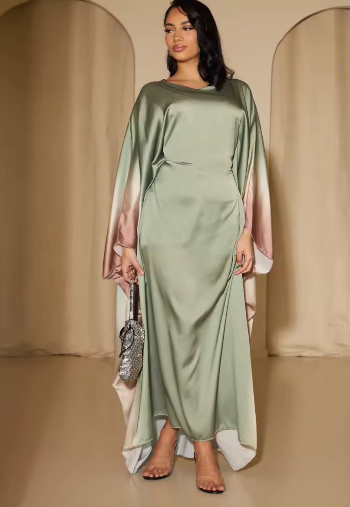 Luna Satin Flow Abaya