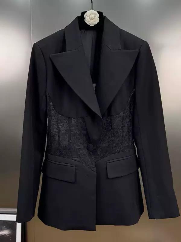 Midnight Lace Contour Blazer