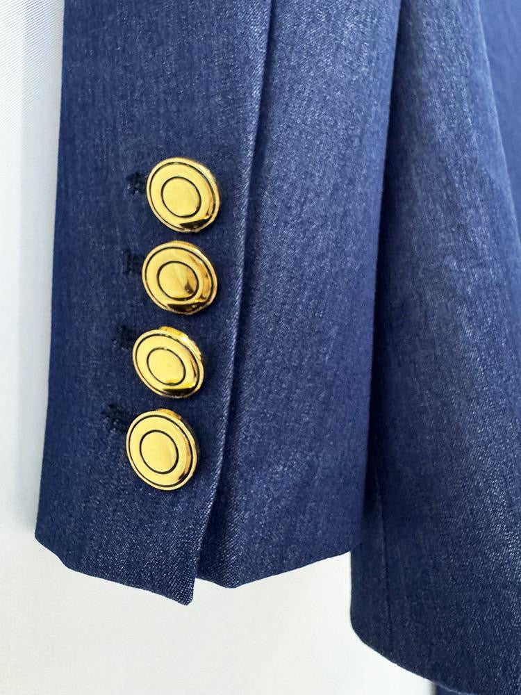 Denim Tailored Suit Set