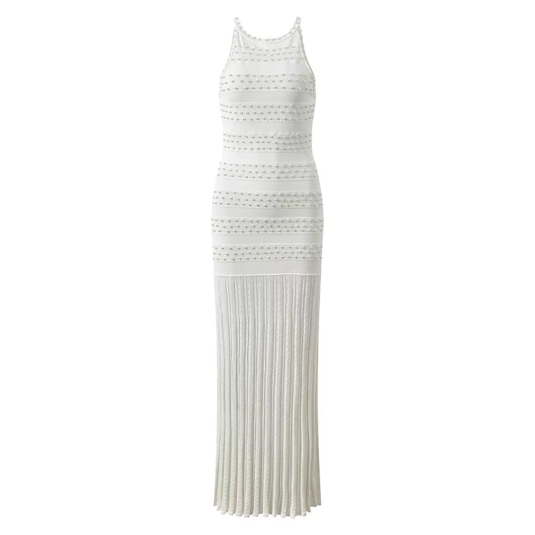 Pearl Knit Pleated Maxi Set