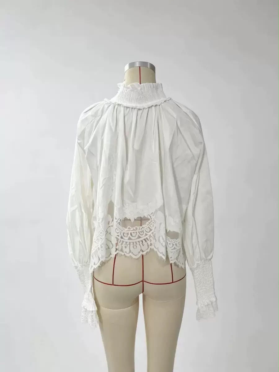 Ivory Romance Lace Blouse