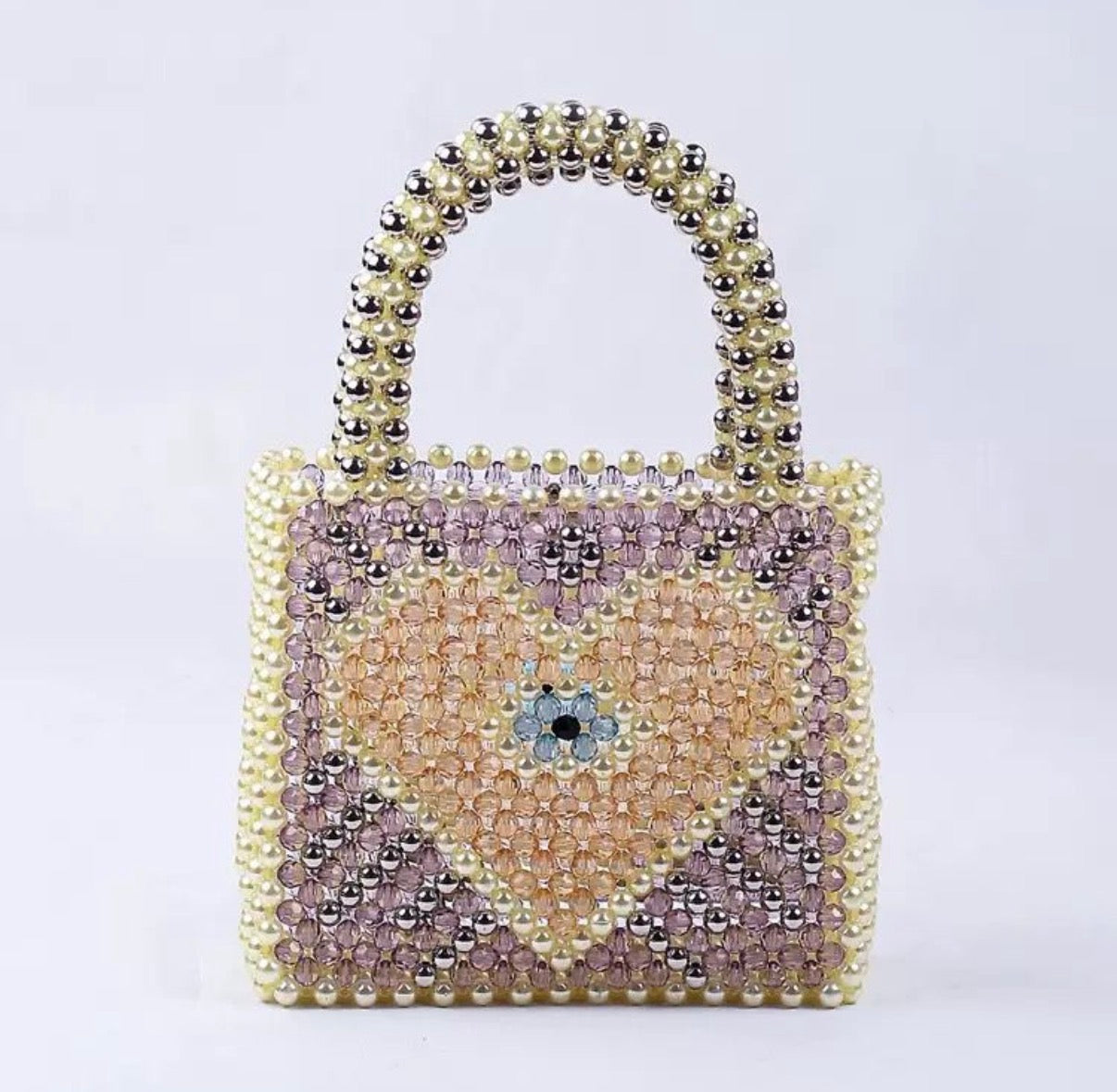 Beaded Heart Treasure Bag
