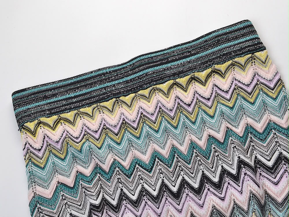 Pastel Zigzag Knit Set