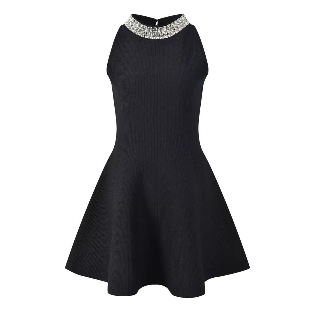 Crystal Halo Fit & Flare Dress