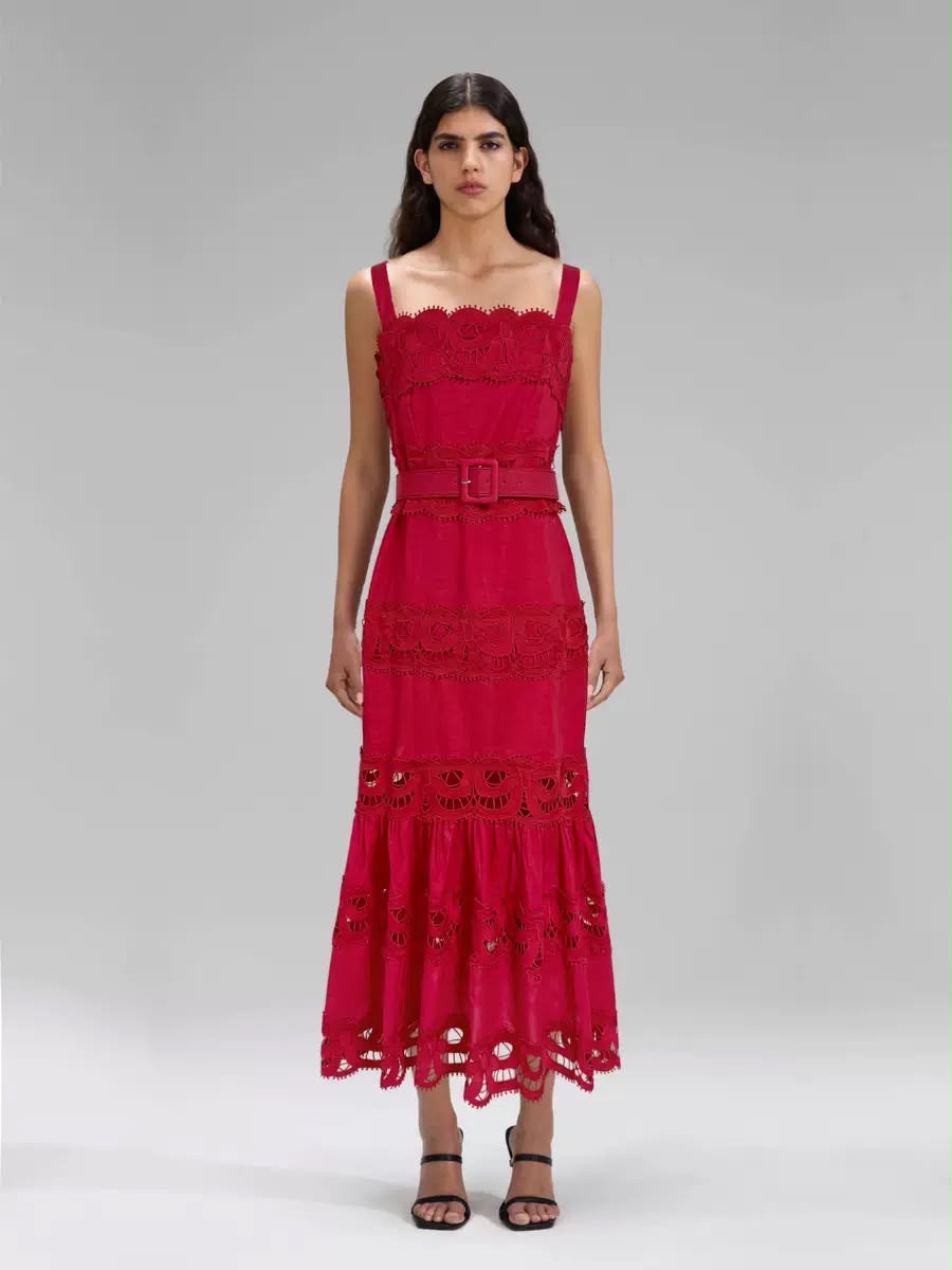 Isla Lace Midi Dress