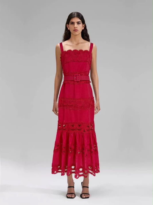 Isla Lace Midi Dress