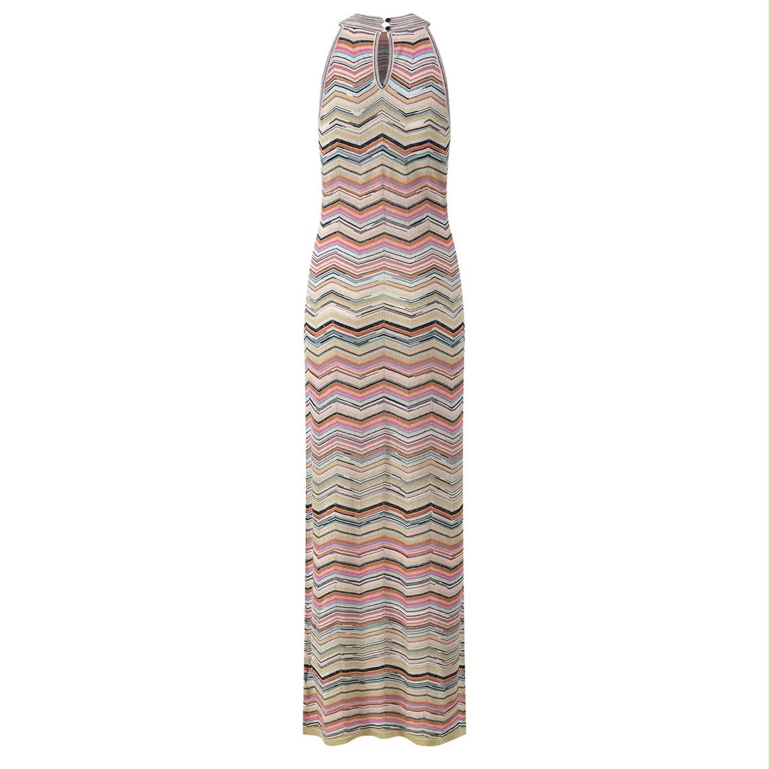 Pastel Wave Knit Dress