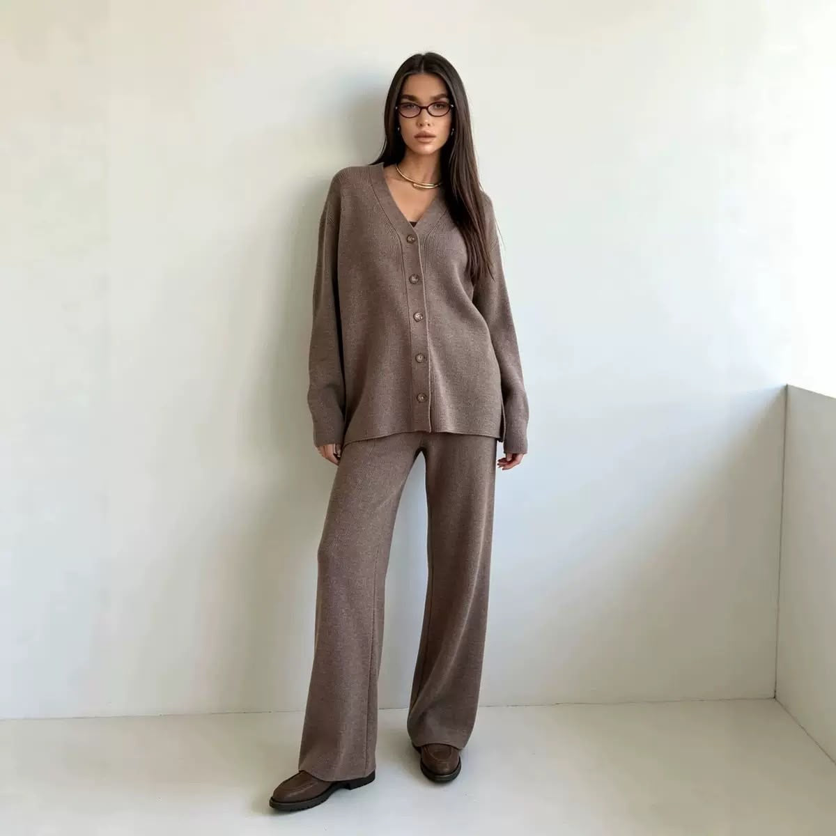 Élise Cardigan Knit Set