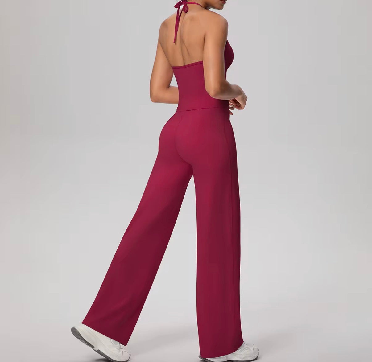 Halter Sculpt Flowy Set