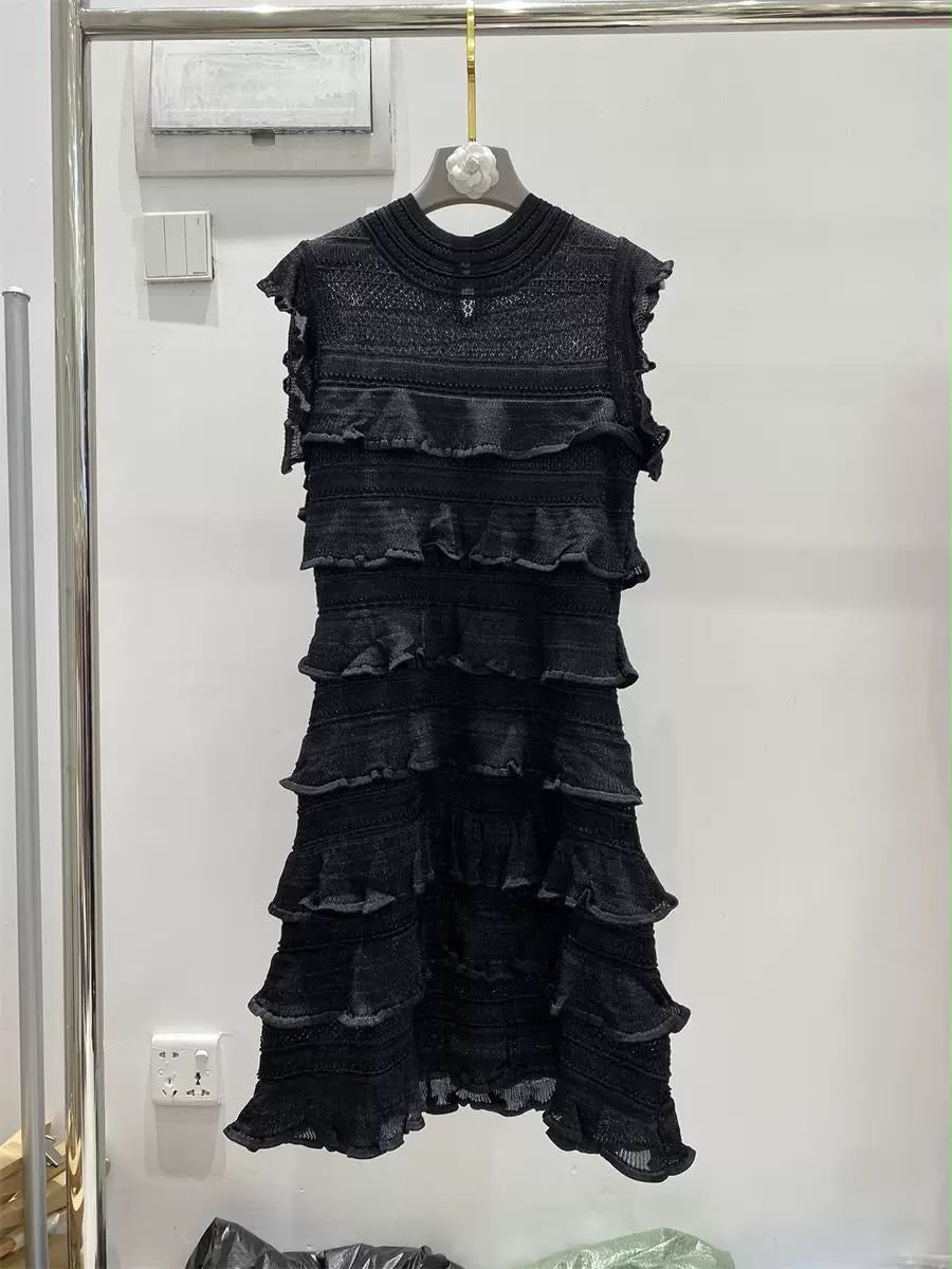 Rosalie Ruffle Knit Dress