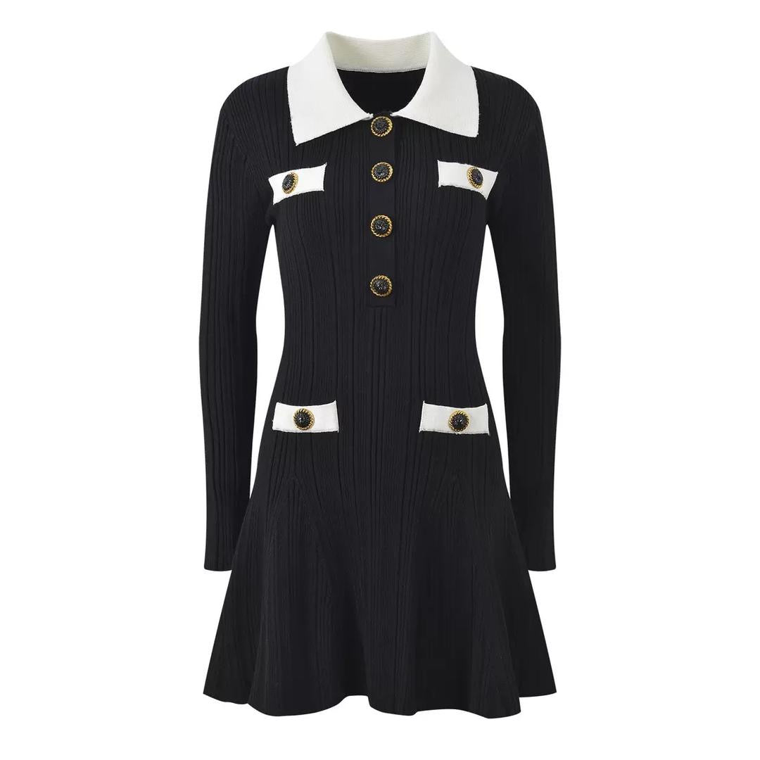 Monaco Contrast Trim Dress
