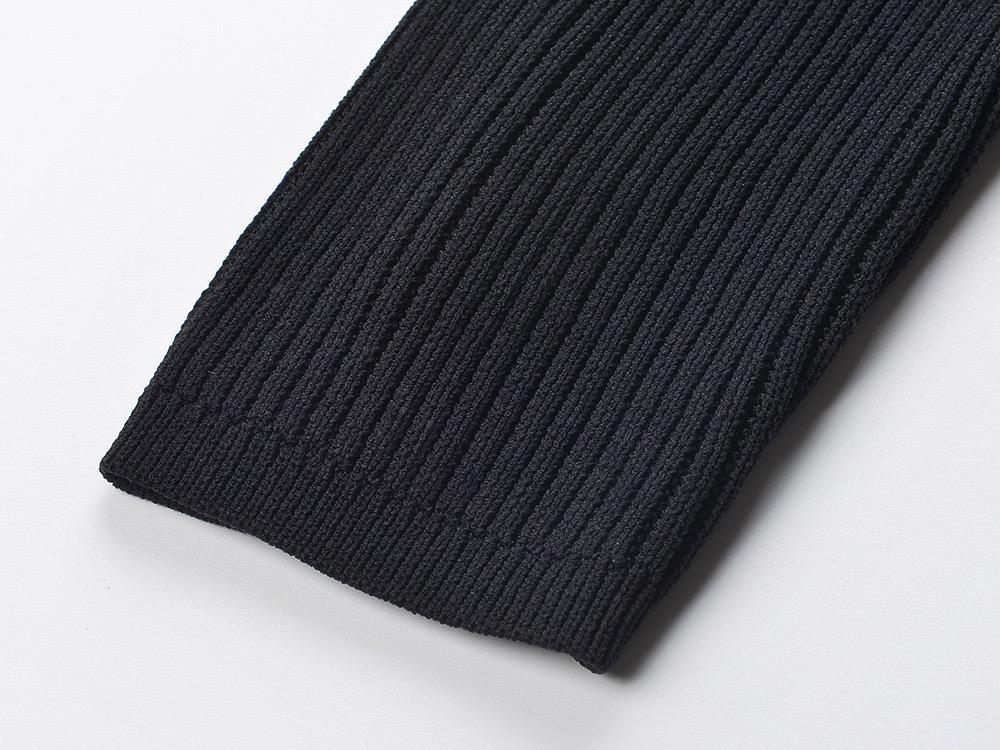 Noir Impériale Embellished Knit Top