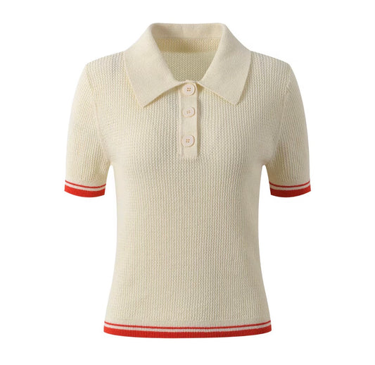 Monaco Knit Polo Top