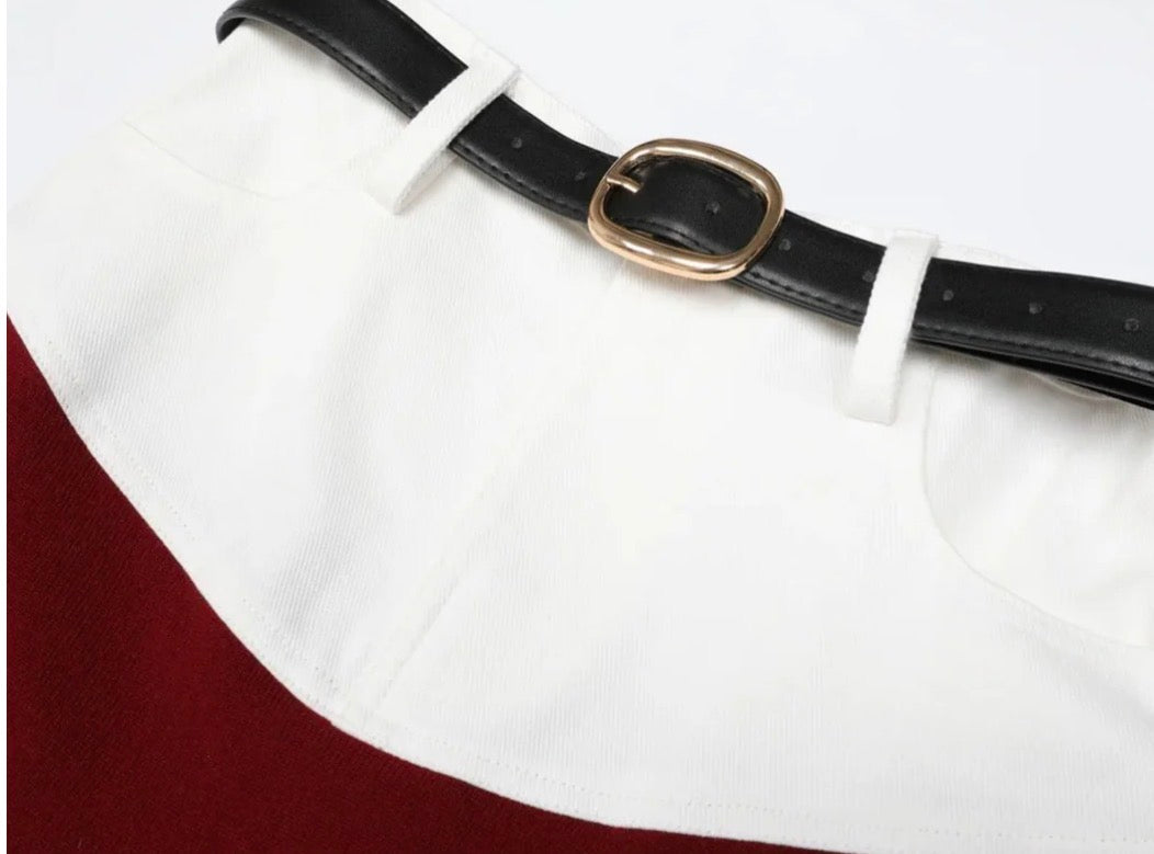 Short Sleeve Button-Front Knit Two-Piece Set