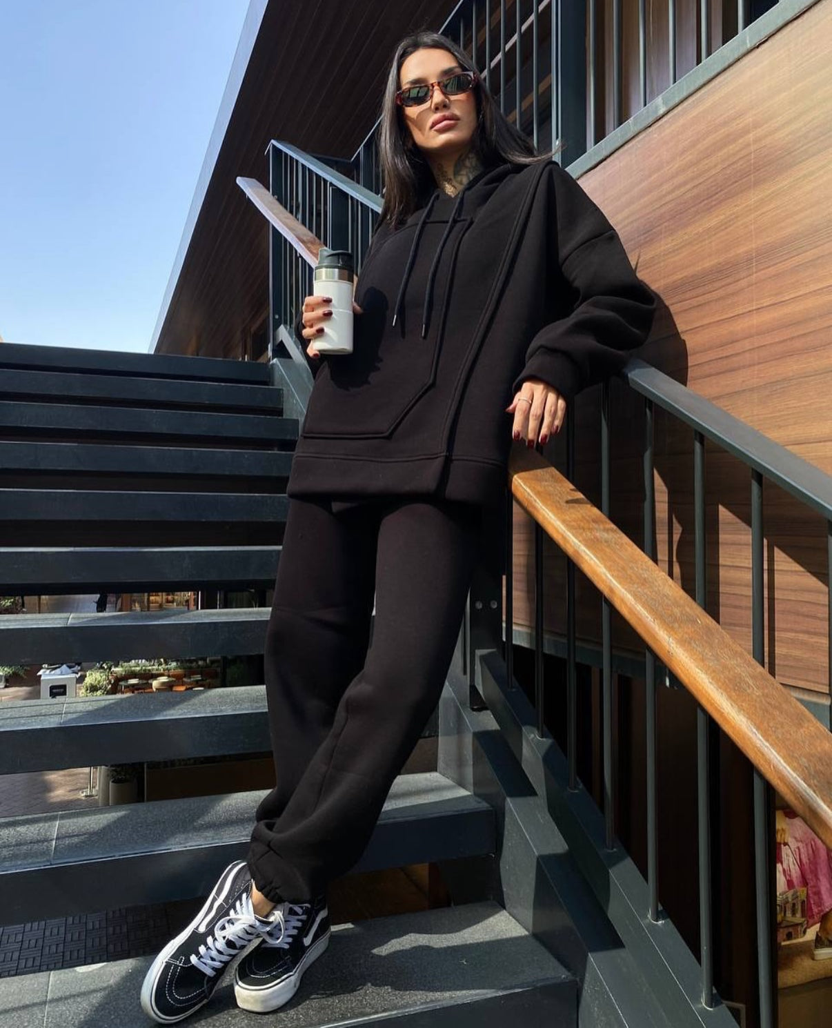 Jet Black Oversized Set