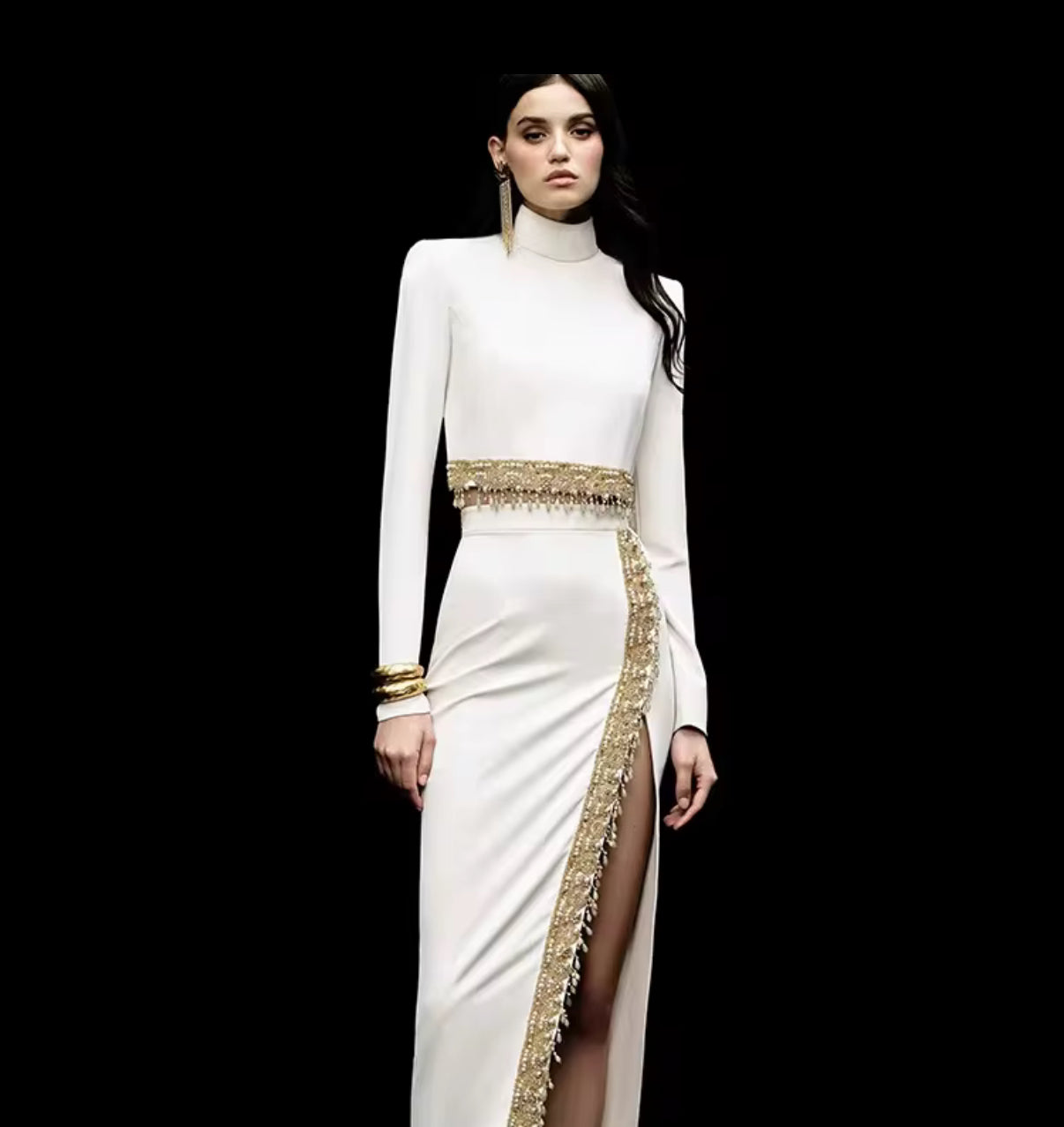 Golden Edge skirt Set