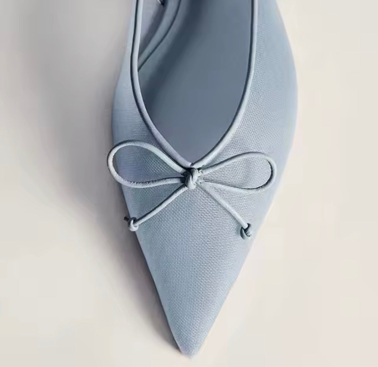 Soft Bow Slingback Flats