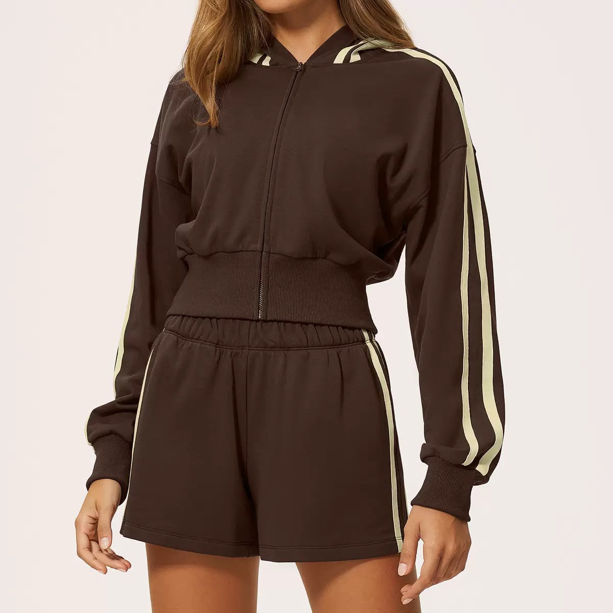 Varsity Stripe Shorts Set