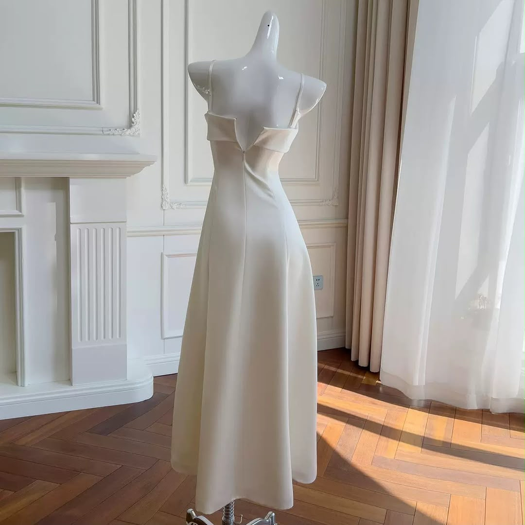 Ivory Blossom A-Line Dress