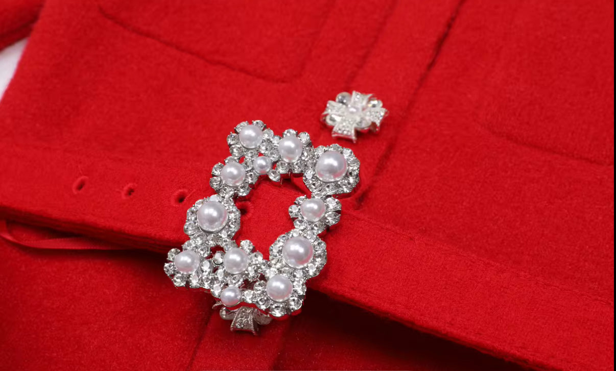 Crystal Couture Button Dress